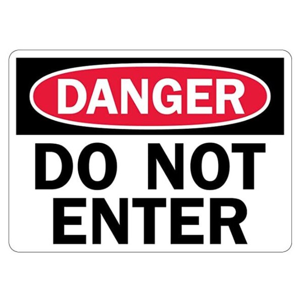 DO NOT ENTER PLASTIC SIGN | Bolts Plus Inc.