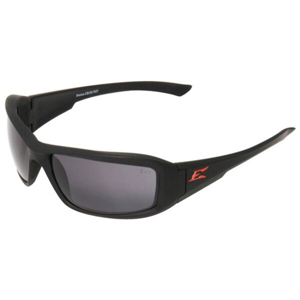 BRAZEAU TORQUE MATTE BLACK FRAME WITH RED E LOGO / SMOKE LENS Bolts
