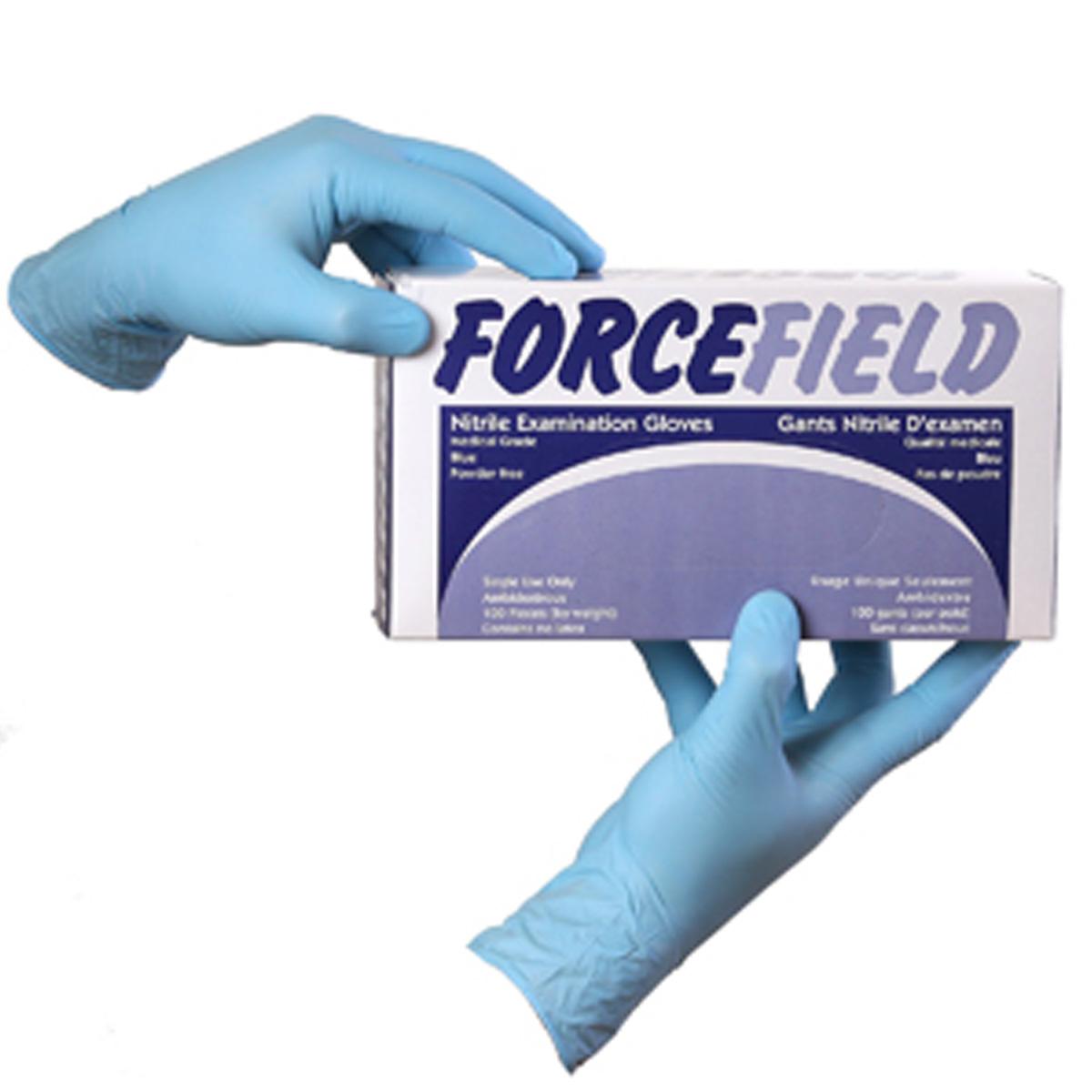 BLUE 6mm NITRILE GLOVES Bolts Plus Inc.