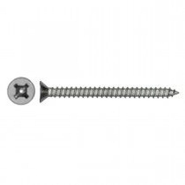 Flat Quadrex Tapping Screws; Type A Zinc Plated Bolts Plus Inc.