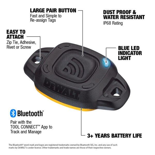 DEWALT TOOL CONNECT TAG | Bolts Plus Inc.