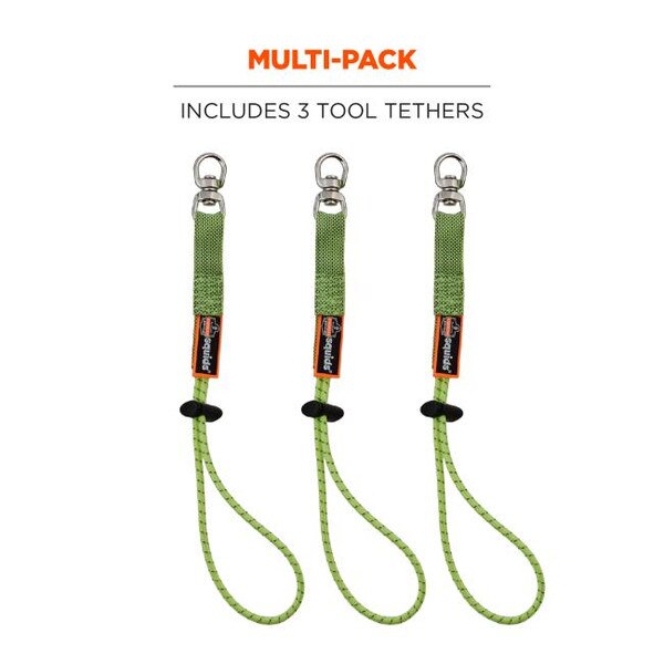 ELASTIC LOOP TOOL TAILS SWIVEL - 10LBS 3-PACK | Bolts Plus Inc.
