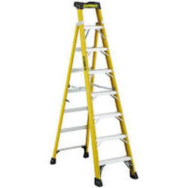 EXTRA-HEAVY DUTYFIBERGLASS CROSS STEP LADDER | Bolts Plus Inc.