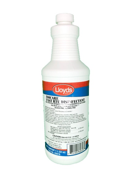 1 L 32 OZ WITH TRIGGER SPRAYER ISOCARE FAST RTU DISINFECTANT Bolts 1-l-32-oz-with-trigger-sprayer-isocare-fast-rtu-disinfectant-bolts