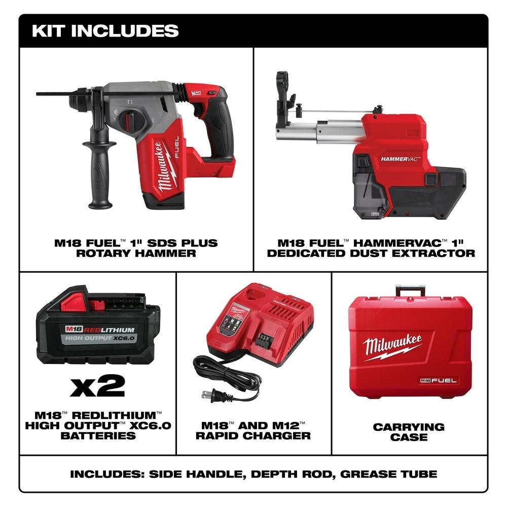 Mi✴︎ページ M18 FUEL 1IN. SDS PLUS ROTARY HAMMER DUST EXTRACTOR KIT