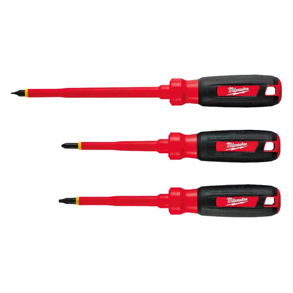 MILWAUKEE 3PC INSULATED SCREWDRIVER Bolts Plus Inc.