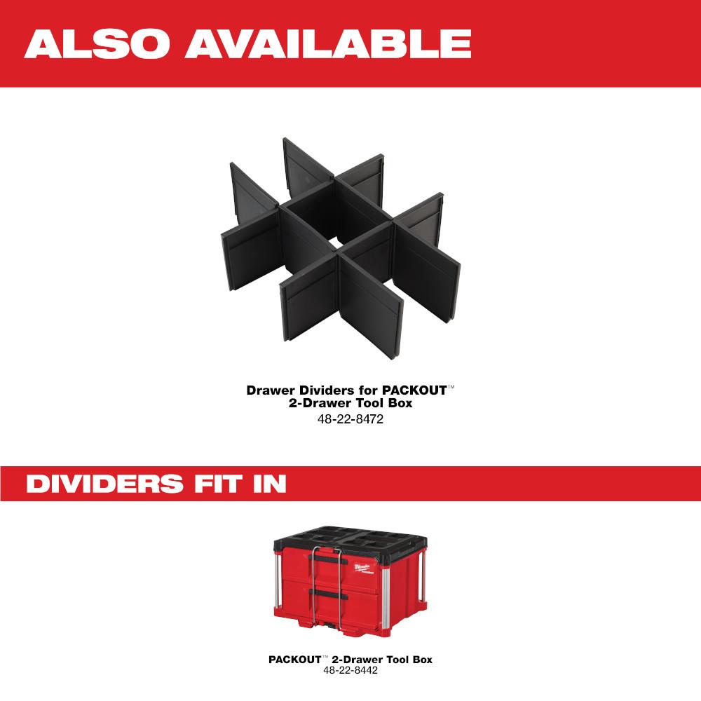 【よしー】 Milwaukee 48-22-8442 | PACKOUT 2-Drawer Tool Box