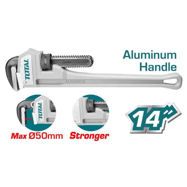 TOTAL ALUMINUM PIPE WRENCH | Bolts Plus Inc.